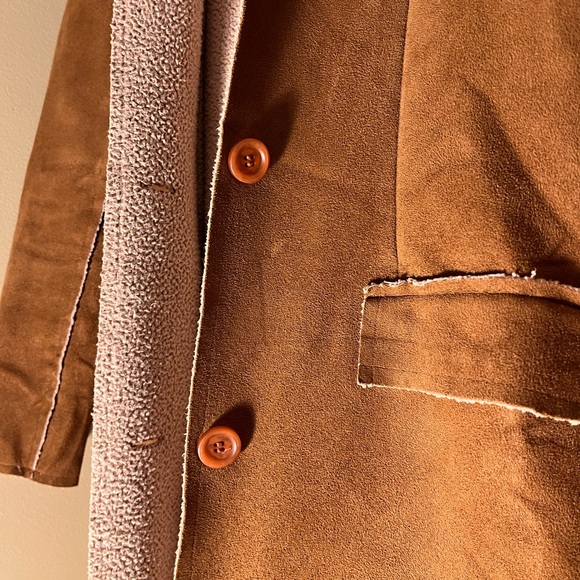 Velvet / Brown Trench Coat - Picture 4 of 6